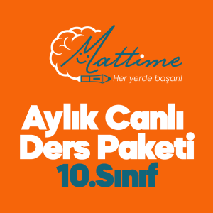 10. Sınıf Canlı Ders Pakati - 1 Aylık