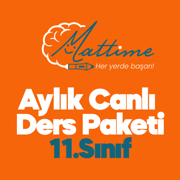 11. Sınıf Canlı Ders Pakati - 1 Aylık
