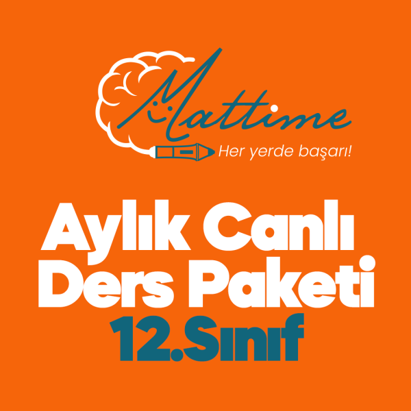 12. Sınıf Canlı Ders Pakati - 1 Aylık